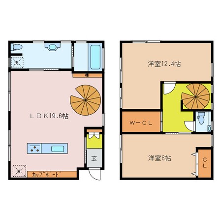 津駅 徒歩20分 1階の物件間取画像